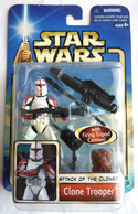 STAR WARS 2002 BLISTER ATTACK OF THE CLONE FIGURINE  CLONE TROOPER WITH FIRING TRIPOD CANNON (1) Blister US - Episode II