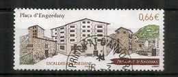 Place D'Engordany, Paroisse Des Escaldes-Engordany (Sîte Architectural) 2014, Un Timbre Oblitéré, 1 ère Qualité. - Used Stamps