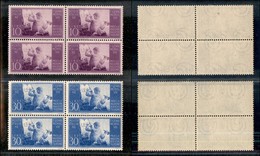 23387 REPUBBLICA - POSTA ORDINARIA - 1948 - Costituzione (578/579) - Serie Completa In Quartine - Gomma Integra (33) - Andere & Zonder Classificatie