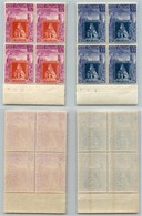 23424 REPUBBLICA - POSTA ORDINARIA - 1951 - Toscana (653/654) - Serie Completa Di 2 Valori - Quartine Bordo Di Foglio -  - Andere & Zonder Classificatie