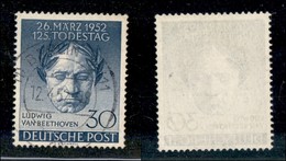 24530 ESTERO - GERMANIA - Berlino - 1952 - 30 Pf Beethoven (87) - Usato (30) - Other & Unclassified