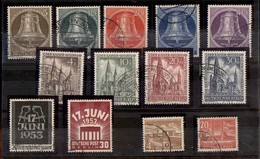 24534 ESTERO - GERMANIA - 1953 – Annata Completa (Unif. 101/113) – 4 Serie Complete Usate - Other & Unclassified