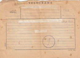 72322- TELEGRAMME SENT FROM CLUJ NAPOCA TO BAIA MARE, 1960, ROMANIA - Telegraaf