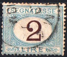 ITALIA, ITALY, SEGNATASSE, POSTAGE DUE, REGNO, 1870 FRANCOBOLLO USATO Y.T.  T14     Scott J15 - Portomarken