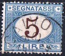 ITALIA, ITALY, SEGNATASSE, POSTAGE DUE, REGNO, 1870 FRANCOBOLLO USATO Y.T.  T16     Scott J17 - Portomarken
