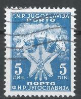 Yugoslavia 1951. Scott #J69 (U) Torches And Star * - Timbres-taxe