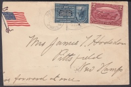 1898-H-67 US OCCUPATION ANTILLES. 1898. SPECIAL DELIVERY. PATRIOTIC COVER BOSTON - Lettres & Documents