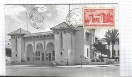 MAROC - N° 343 / CARTE MAXIMUM, HOTEL DES POSTES DE MAZAGAN, OBL. MAZAGAN LE 23/5/1955 - Lettres & Documents