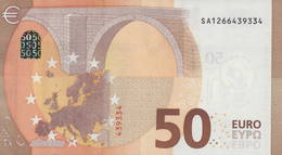 50 EURO ITALIA  SA  S014  Ch. "26"  - DRAGHI   UNC - 50 Euro