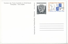 TAAF - Entier Postal N°2 - Carte Postale, Neuve - Interi Postali