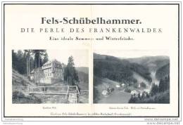 Fels-Schübelhammer - Gast- Und Pensionshaus Fels - Schwarzenbach Am Wald - DIN-A4 Blatt Mit 3 Abbildungen - Gefaltet - Beieren