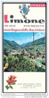 Limone Piemonte 1964 - Faltblatt Mit 14 Abbildungen - Reliefkarte Signiert Oberracher - Italien