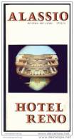 Alassio 70er Jahre - Hotel Reno - Faltblatt Mit 7 Abbildungen - Italy