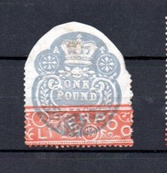 GB Revenue General Duty;  1890 One Pound Blue - Revenue Stamps