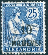 ALESSANDRIA, FRANCIA, FRANCE, TERRITORI FRANCESI, 1921, FRANCOBOLLI USATI, TIPO BLANC  Michel 54    Scott 54 - Used Stamps