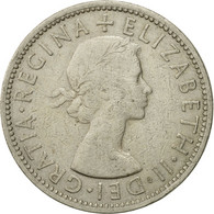 Monnaie, Grande-Bretagne, Elizabeth II, Florin, Two Shillings, 1955, TTB - J. 1 Florin / 2 Schillings