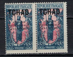 TCHAD      N° YVERT  :     28 X 2      NEUF SANS CHARNIERE        ( NSCH 09  ) - Ungebraucht