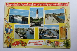 (10/3/53) AK "Büsum" Mehrbildkarte Mit 5 Ansichten - Buesum