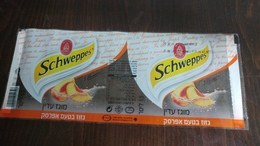 Israel-schweppes Labels-peach Flavored-(1) - Trinken