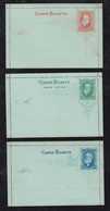Brazil Brasil 1884 CB 11-13 Stationery Letter Card Mint - Interi Postali