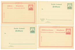 1093 4 POSTAL STATIONERY(2 Singles + 2 With Reply) KAMERUN Overprint SPECIMEN Mint. Vvf. - Cameroun