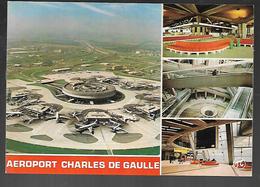 Cpm 9515846 Roissy En France Aéroport Charles De Gaulle 4 Vues Sur Carte - Roissy En France