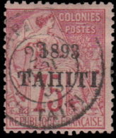 Tahiti 1893. ~ YT 29 - 75 C. Alphée Dubois - Oblitérés