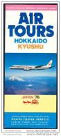 Japan - Hokkaido Kyushu 1976 - Faltblatt Mit 14 Abbildungen - Asie & Proche Orient