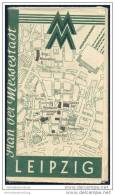 Leipzig 1947 - Plan Der Messestadt - Herausgeber Leipziger Messeamt - Sajonía