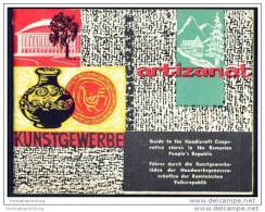 Führer Durch Die Kunstgewerbeläden Der Handwerksgenossenschaften Der Rumänischen Volksrepublik 60er Jahre - 48 Seiten - Romania