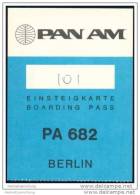 Boarding Pass - PAN AM - Cartes D'embarquement