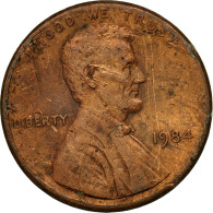 Monnaie, États-Unis, Lincoln Cent, Cent, 1984, U.S. Mint, Philadelphie, TB - Halve Cent