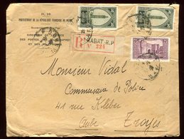 Maroc - Enveloppe En Recommandé De Rabat Pour La France En 1928 - Briefe U. Dokumente