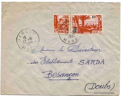 Maroc Morocco Marruecos Lettre Jerada 1951 Cover Carta - Briefe U. Dokumente