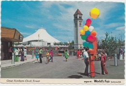 Great Northern Clock Tower, Expo 74 World's Fair, Spokane, USA, Postcard [21695] - Spokane