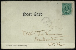 RB 1215 - 1907 Postcard - Clementsports Nova Scotia Canada - 1c Rate To USA - Autres & Non Classés