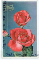 - 2 Cartes - Bonne Fête - Magnifique,roses Rouges Et Jaunes,  Fleurs, écrite, Pailetttes, TTBE, Scans. - Altri & Non Classificati