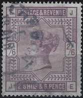 Grande Bretagne 1883 N°86 Obl,  2/6 Sh Violet Sur Papier Blanc Superbe Signé Calves - Oblitérés