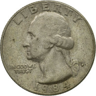 États-Unis, Washington Quarter, Quarter, 1984, U.S. Mint, Philadelphie, TB+ - 1999-2009: State Quarters