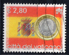 VATICANO  2004  L'EURO  €  2,80  Usata / Used - Usati