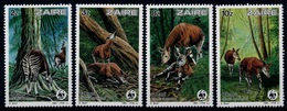 (022) Congo / Zaire  WWF / Okapi / Animals / Animaux / Tiere / Dieren  ** / Mnh  Michel 875-78 - Autres & Non Classés