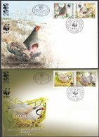 Yugoslavia 2000 WWF, Fauna, Birds, Partridges, FDC - Brieven En Documenten