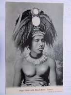 C.P.A. : SAMOA : High Chief With Head-dress - Samoa