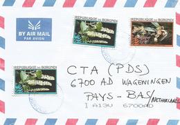 Burundi 2007 Bujumbura 30f Phytolacca Dodecandra 100f Bulbophyllum Comatum Orchid Cover - Used Stamps