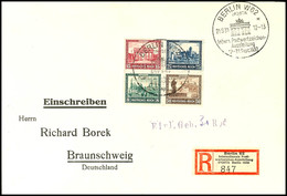 2818 Herzstück Aus IPOSTA-Block Auf R-Brief Mit Sonderstempel "BERLIN W62 / IPOSTA 21.9.30" Nach Braunschweig Mit Ankunf - Sonstige & Ohne Zuordnung