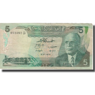 Billet, Tunisie, 5 Dinars, 1972, 1972-08-03, KM:68a, TB+ - Tunesien
