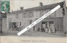 91 -  BRETIGNY - Restaurant CHEVALIER - Carte Trés Rare - Bretigny Sur Orge