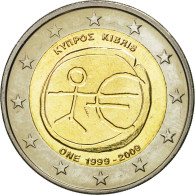 Chypre, 2 Euro, 10 Ans De L'Euro, 2009, SPL, Bi-Metallic, KM:89 - Cyprus