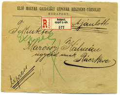 96301 BUDAPEST 1895. Expressz-ajánlott Levél 6*5Kr Ráckevére Küldve - Oblitérés