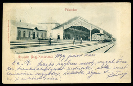 64449 NAGYKANIZSA 1899. Pályaudvar Képeslap, Nagykanizsa-Bécs Mozgóposta Bélyegzéssel - Oblitérés